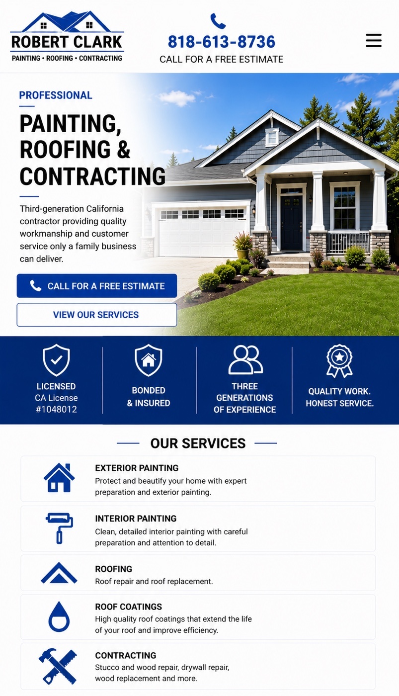 Robert Clark Painting Roofing Contracting